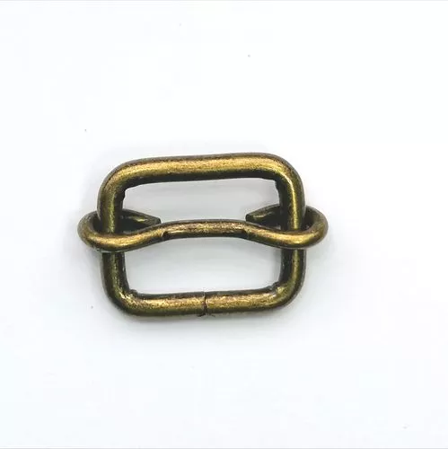 Schuifgesp - brons - 20 mm x 15 mm