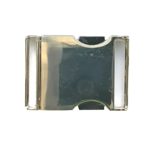Klikgesp metaal - zilver - 38 x 28 mm