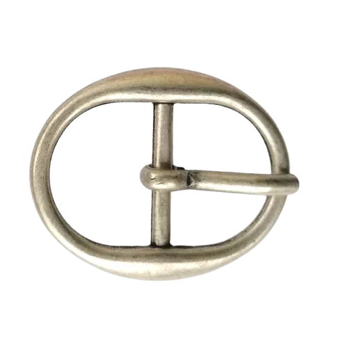 Riemgesp metaal - mat zilver (geborsteld) - 42 mm x 32 mm