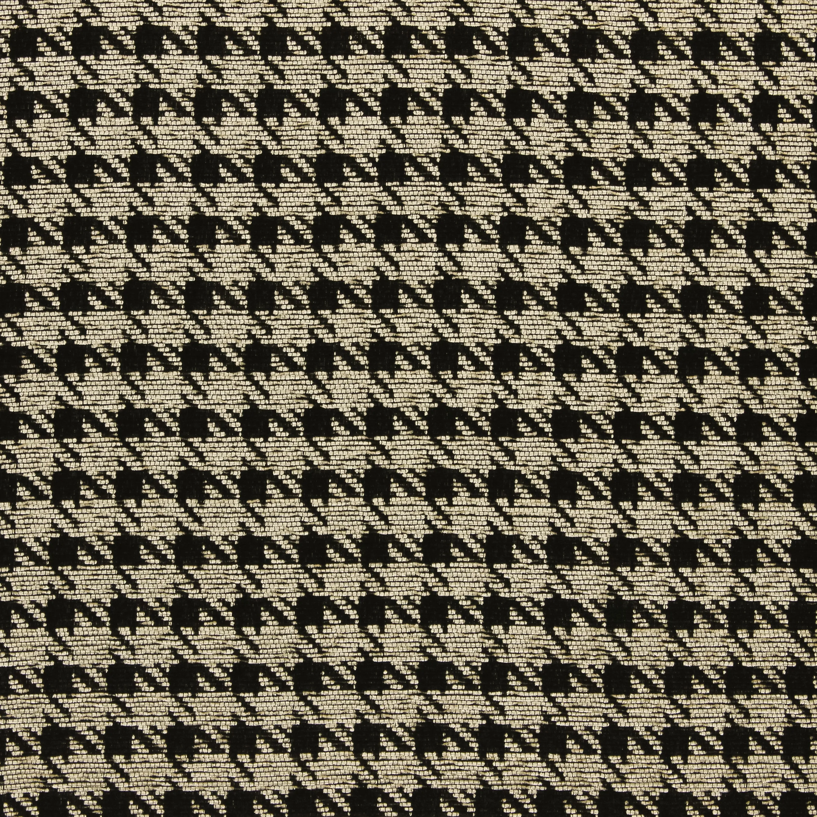 Katoen polyester pied-de-cocq zwart bruin