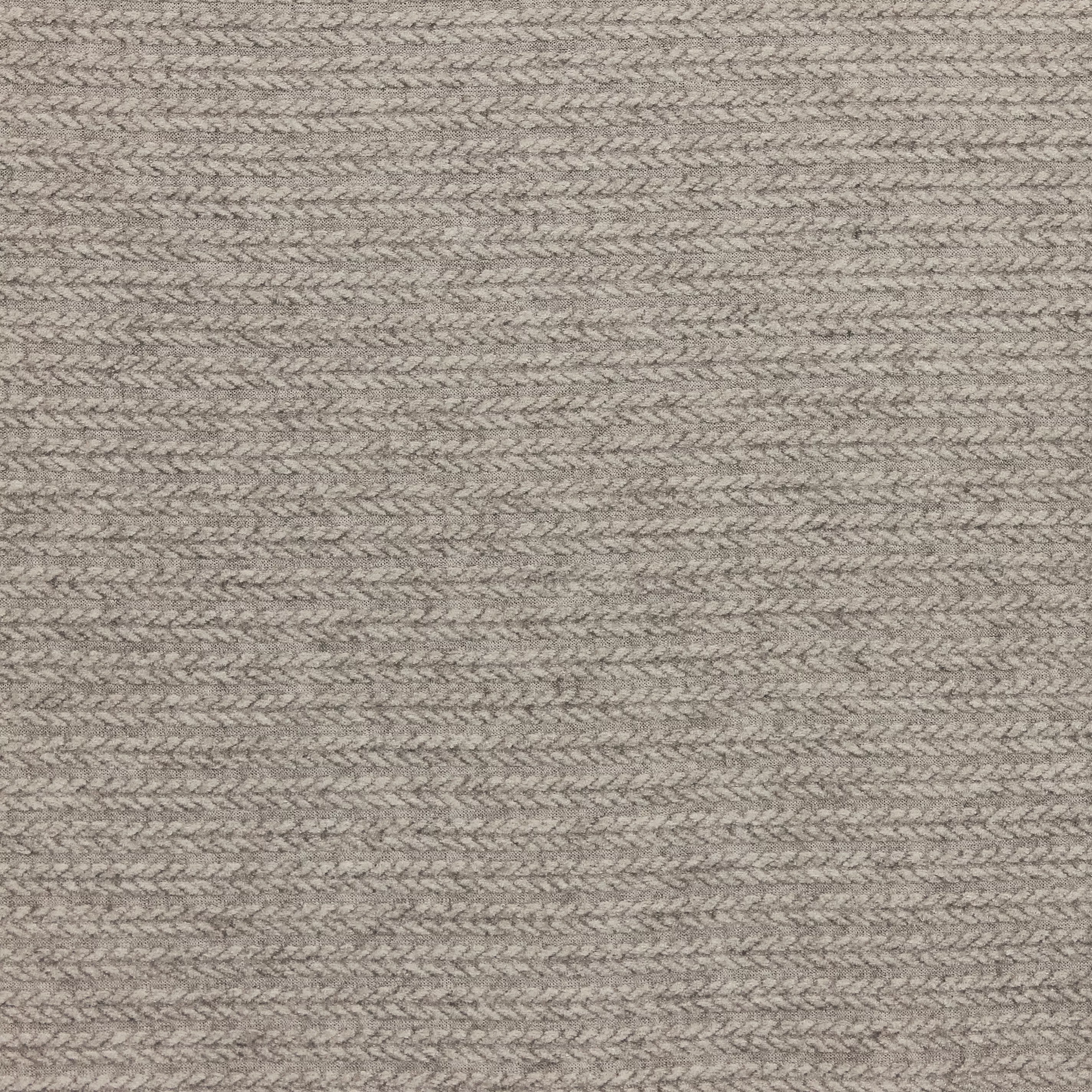 Gebreide stof vlechtpatroon grijs/mauve