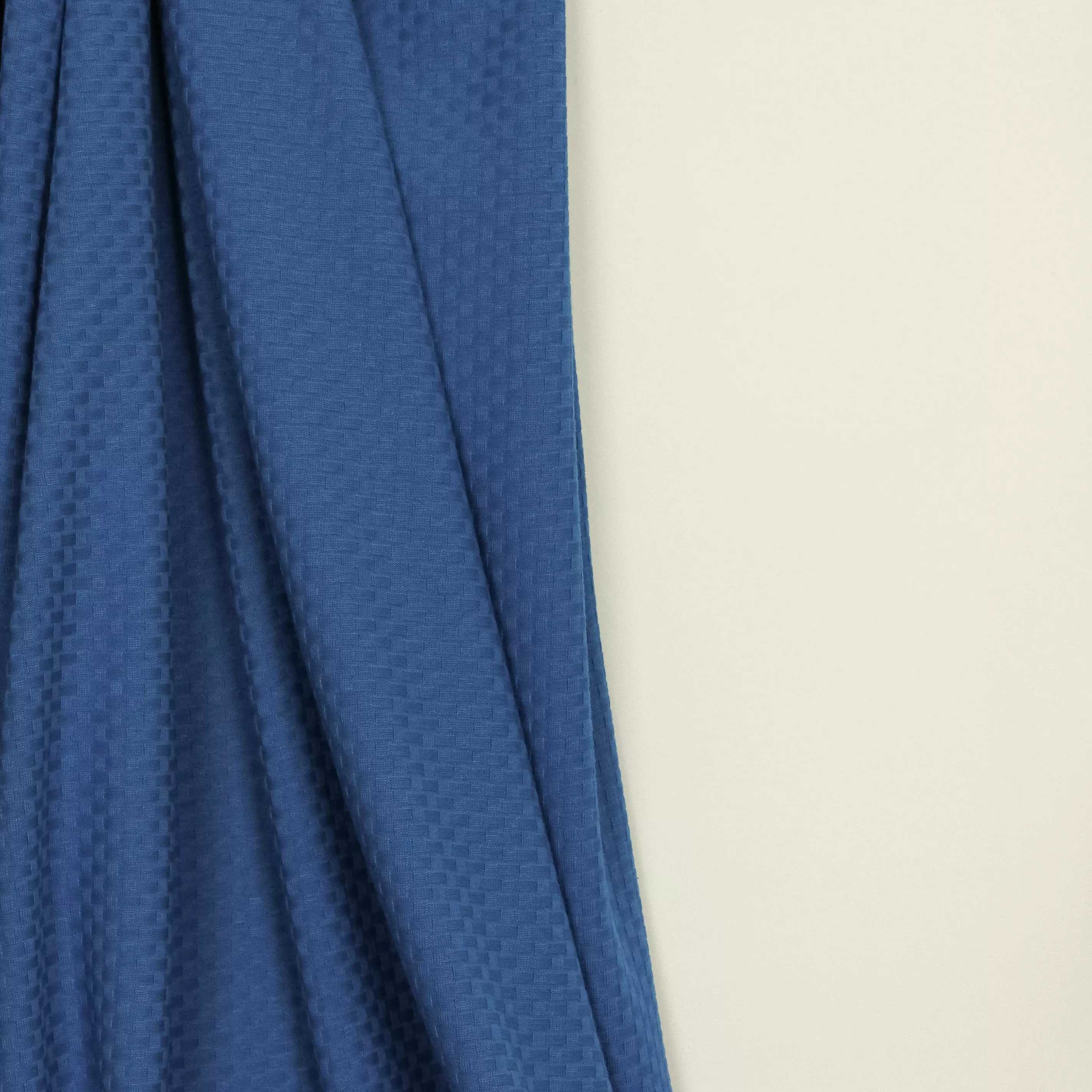 Structuurtricot 'Organic Wicker Knit' - Intense Blue - Mind The Maker