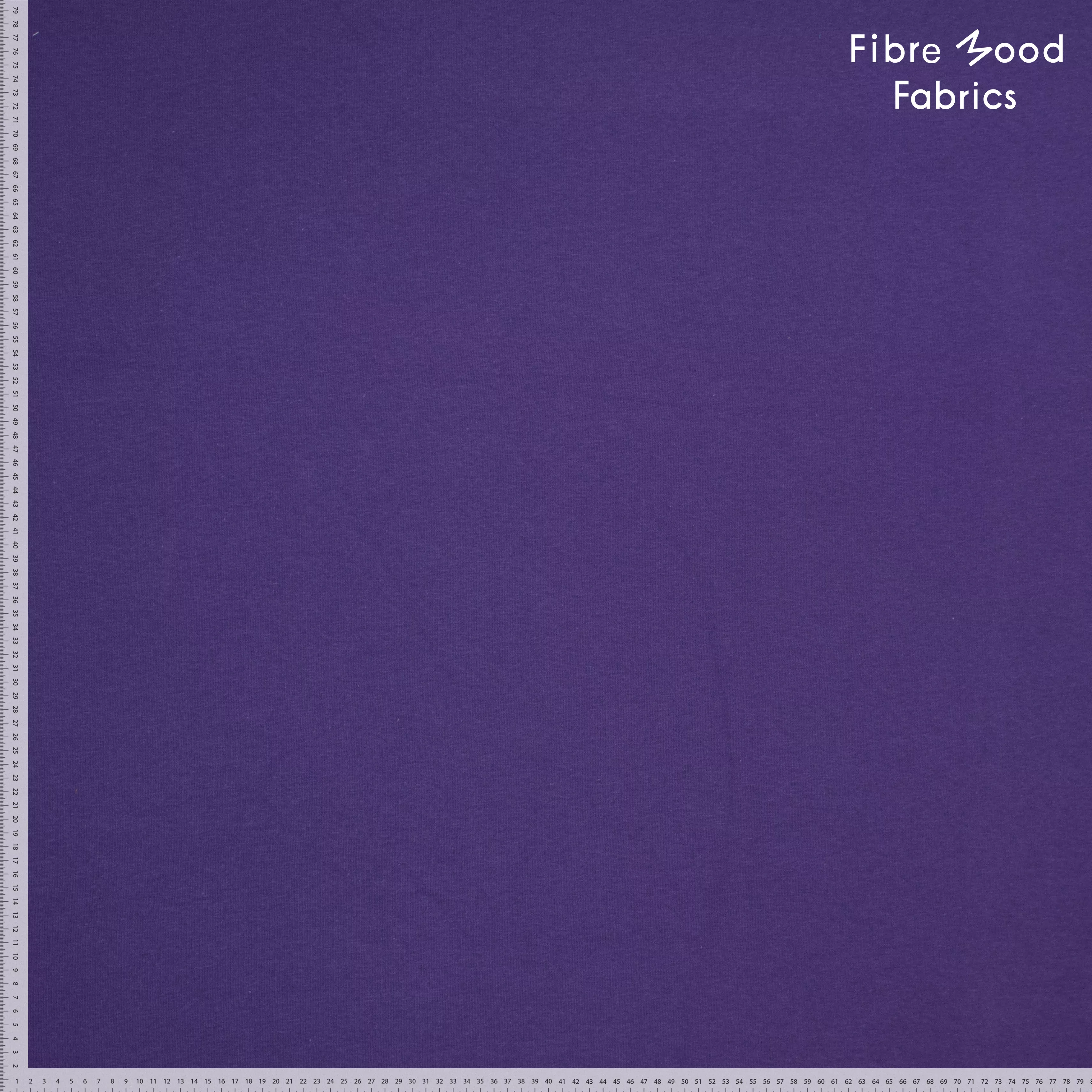 Sweaterstof paars met zachte achterzijde  - Fibre Mood -