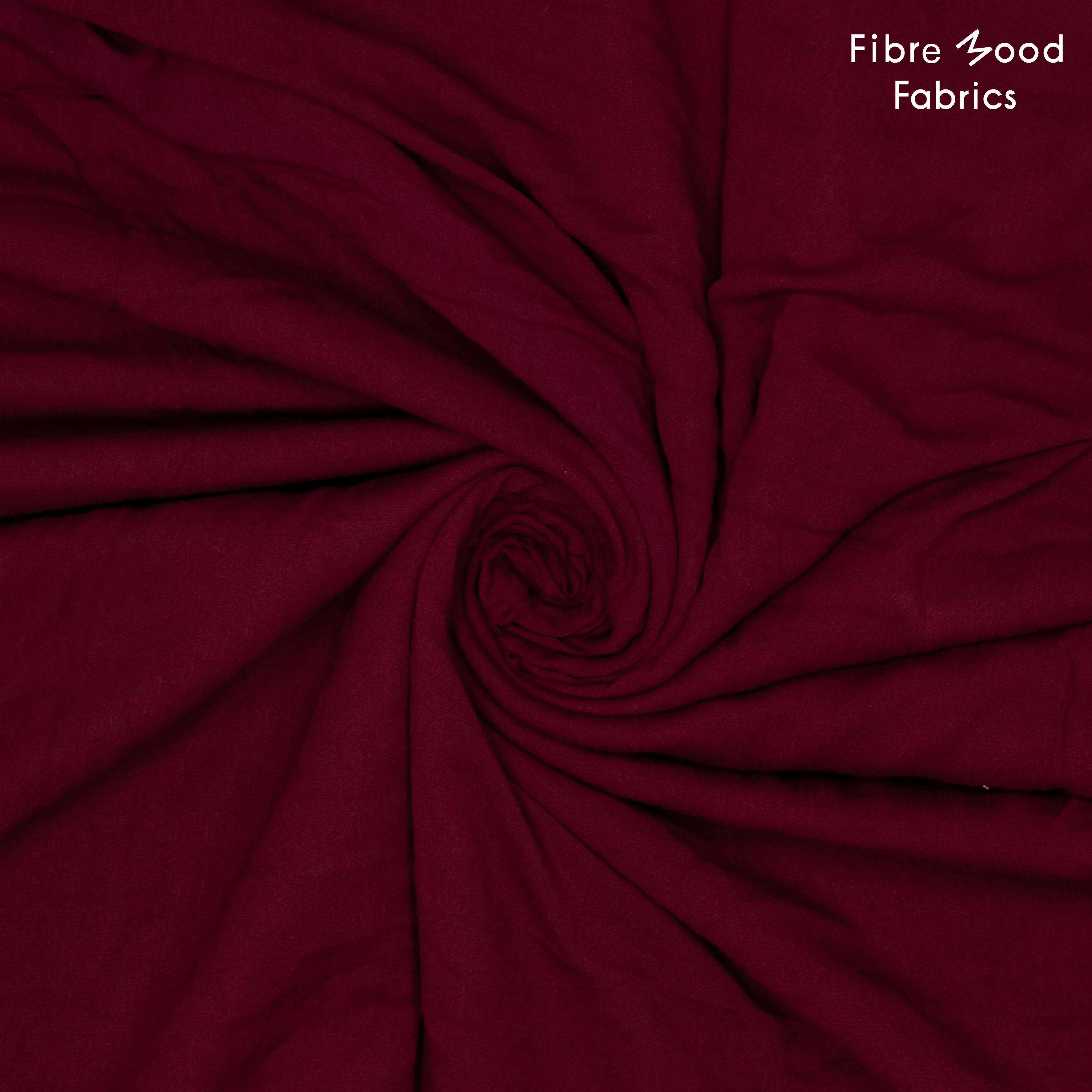 Viscose crêpe bordeaux  - Fibre Mood -