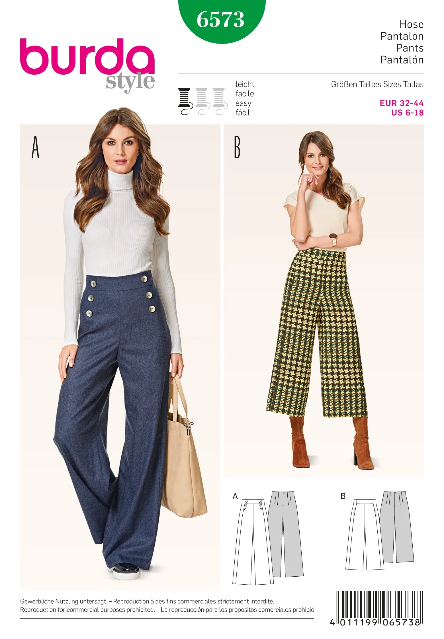 Burda patroon broek 6573