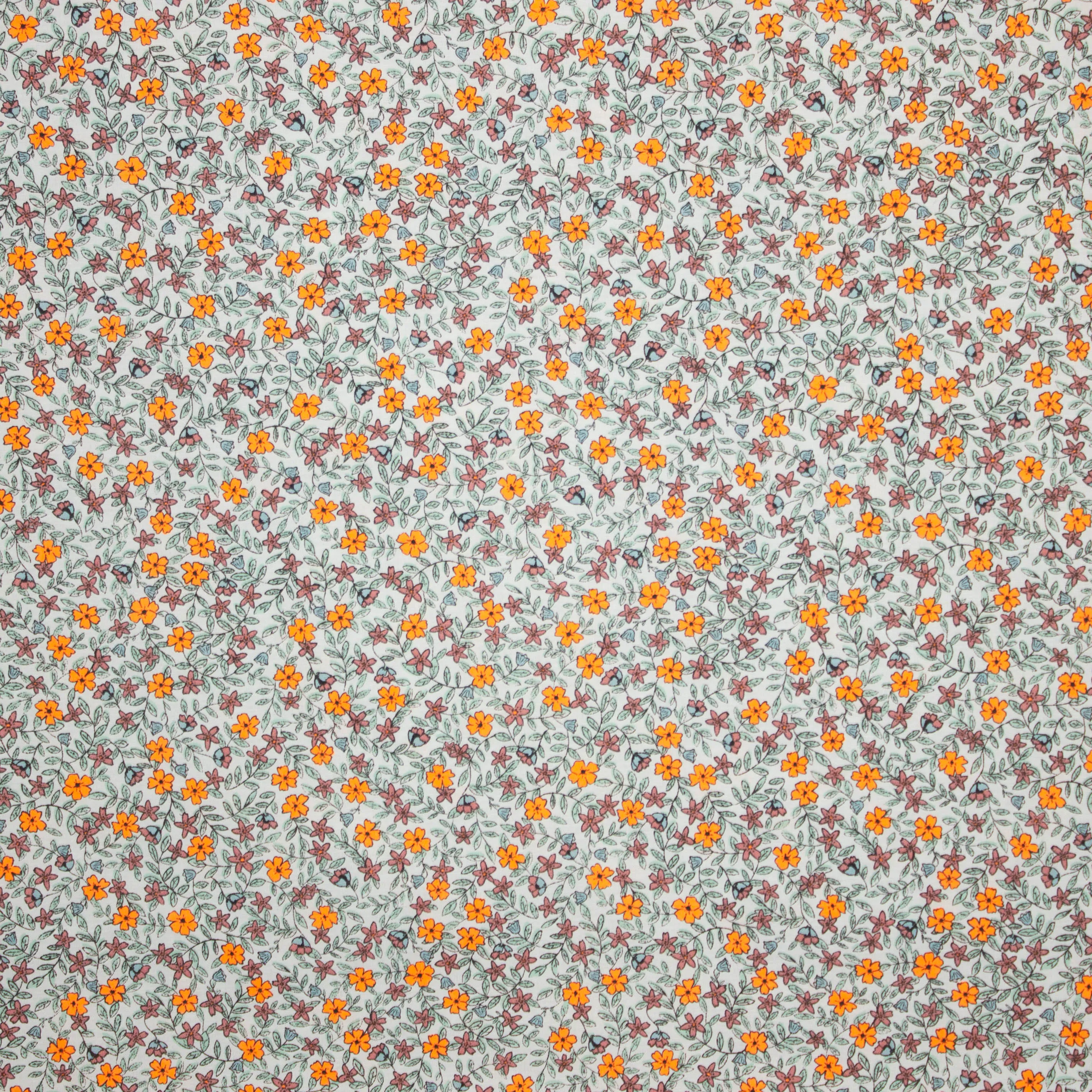Katoen met bloemen - Burda