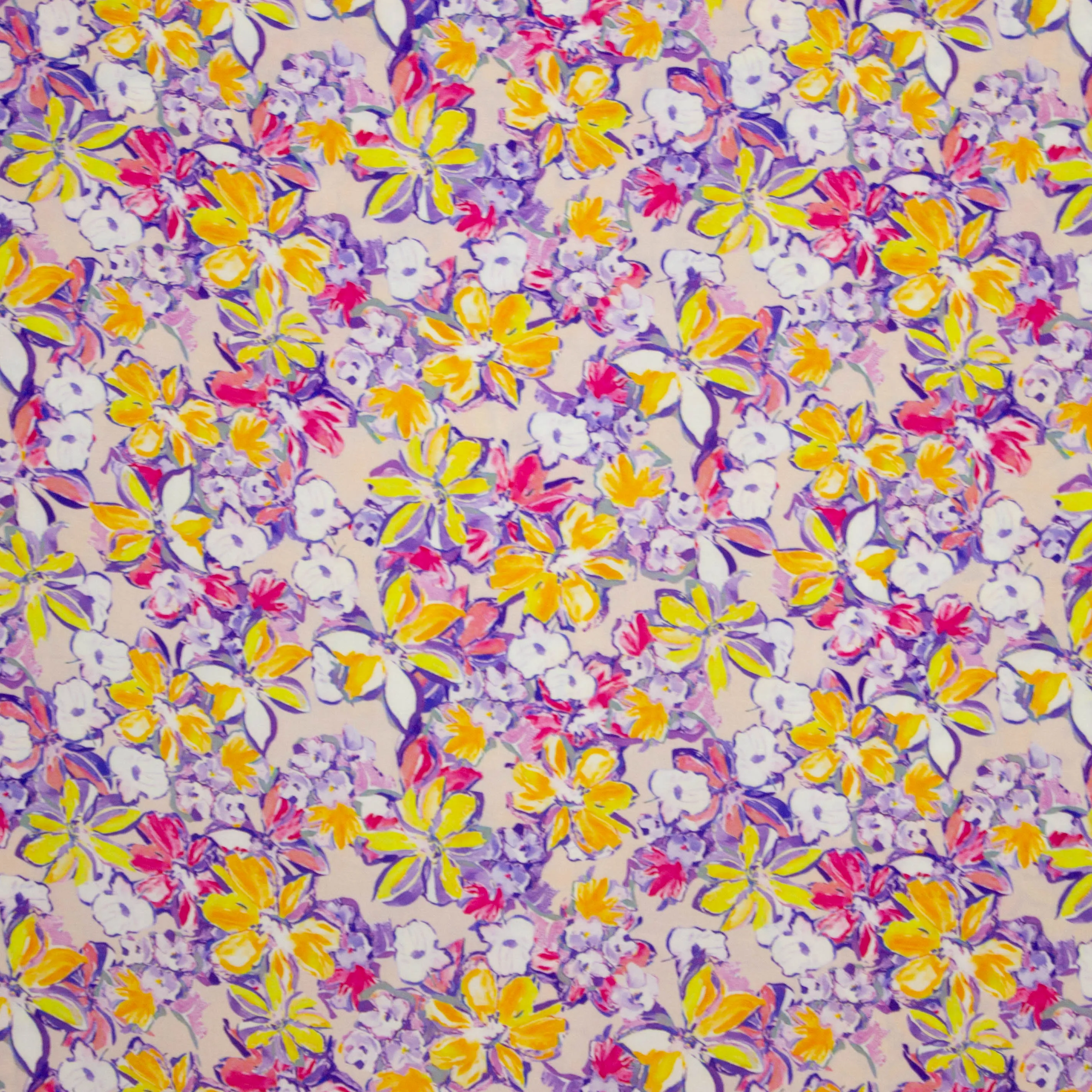 Lenzing ecovero roos met bloemen