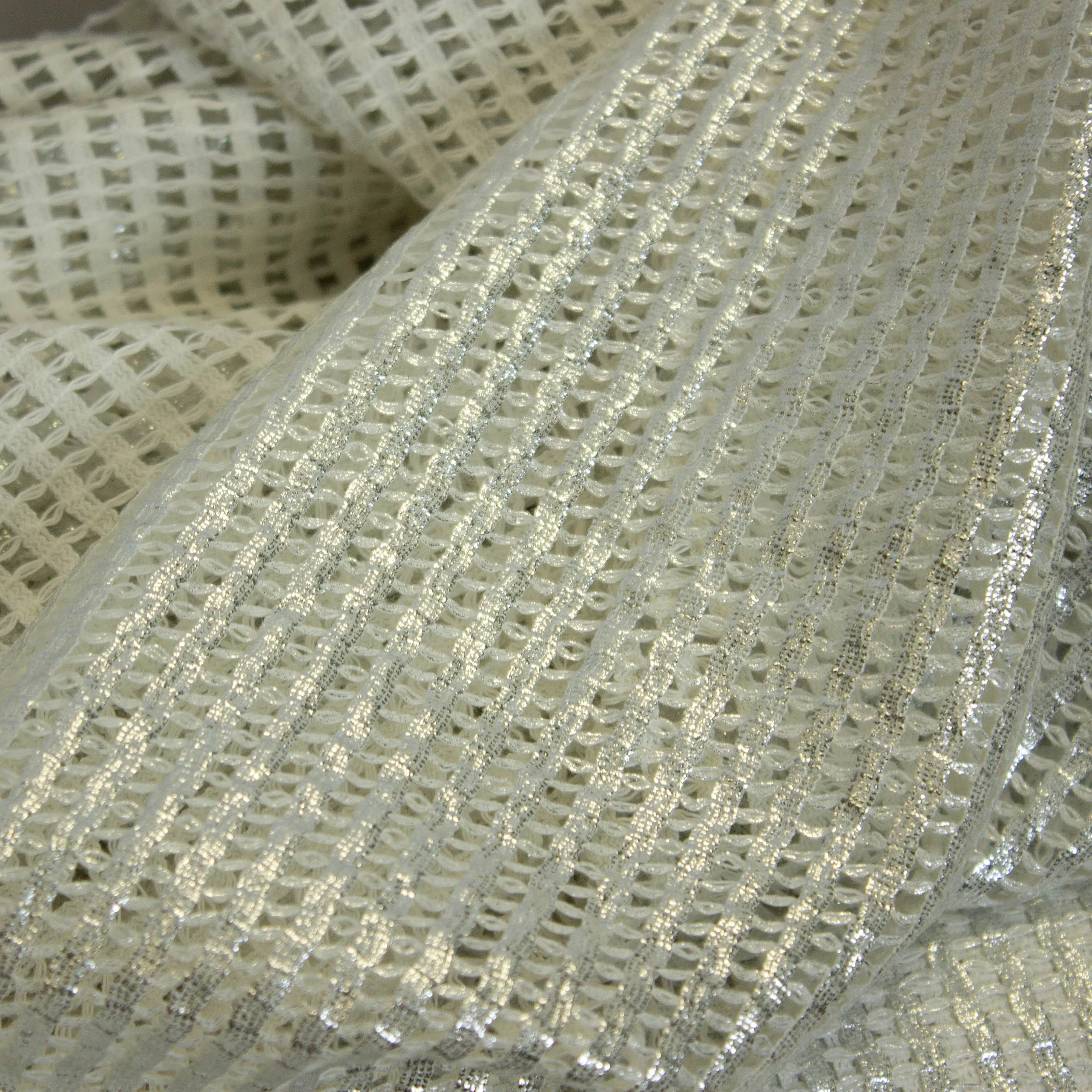Breistof zilveren wit - Burda
