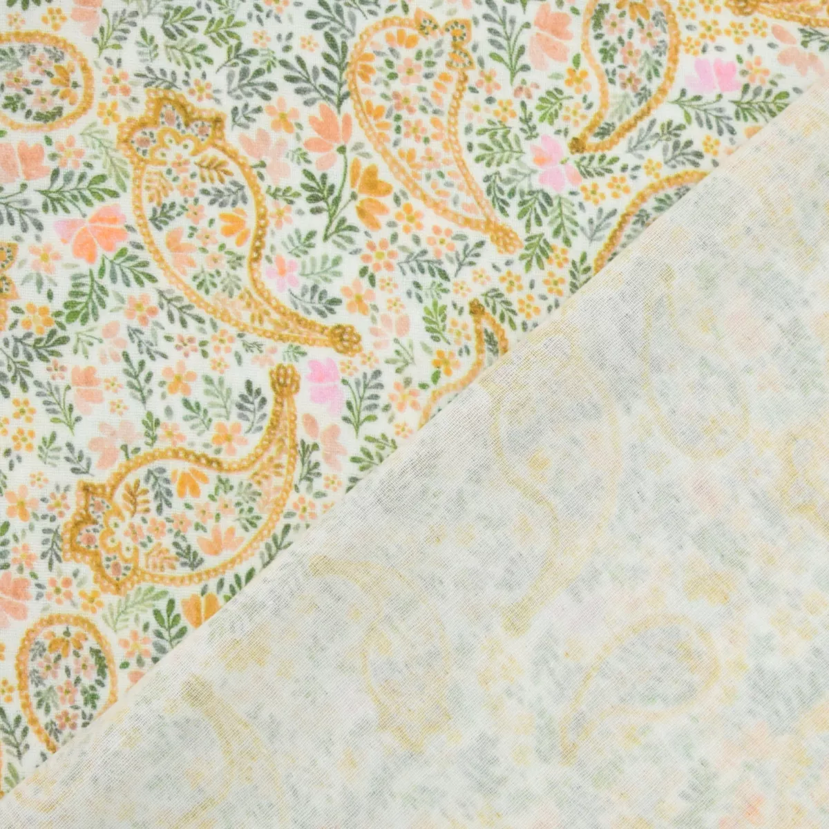 Double gauze met bloemen patroon - Poppy