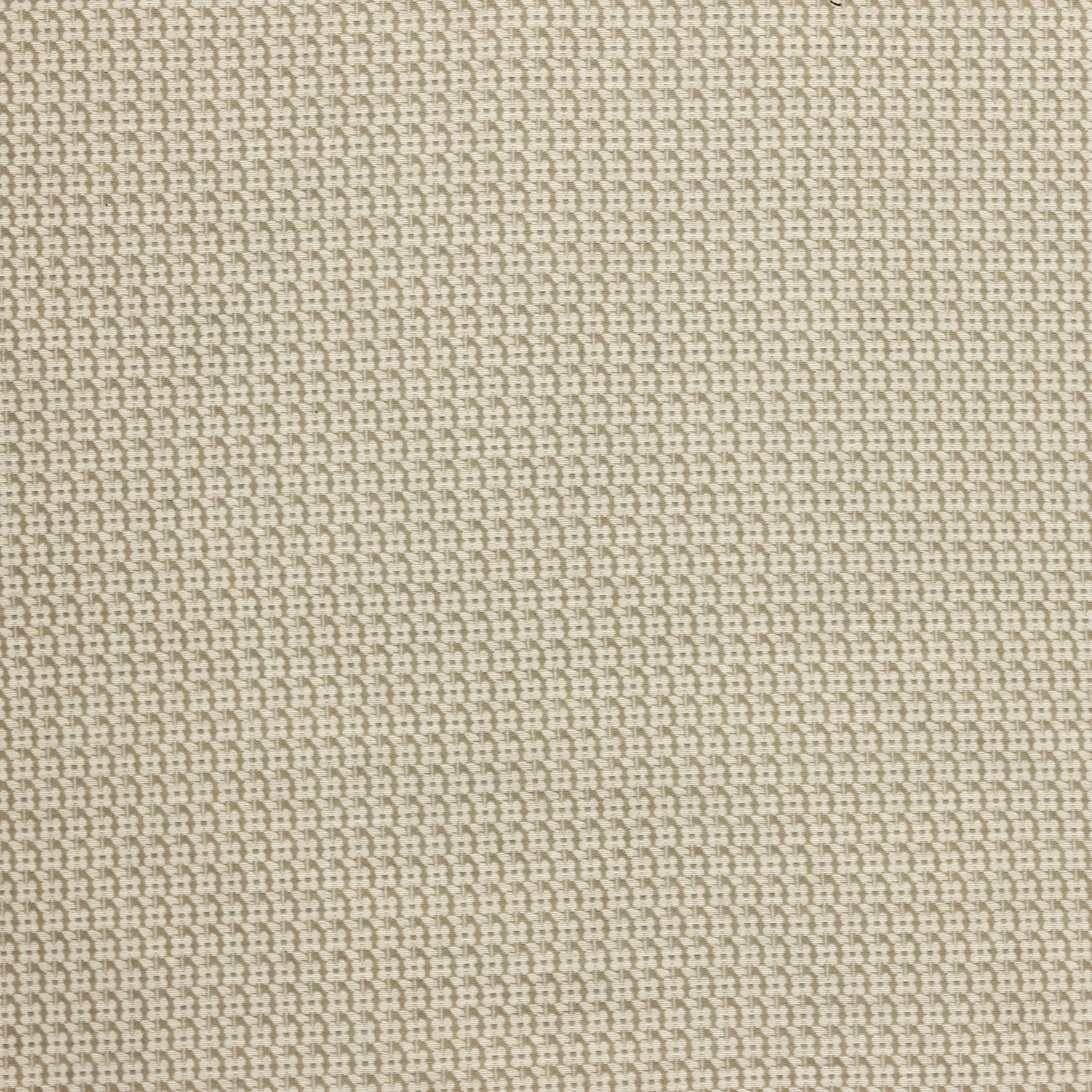 Jacquard beige met witte bloemen