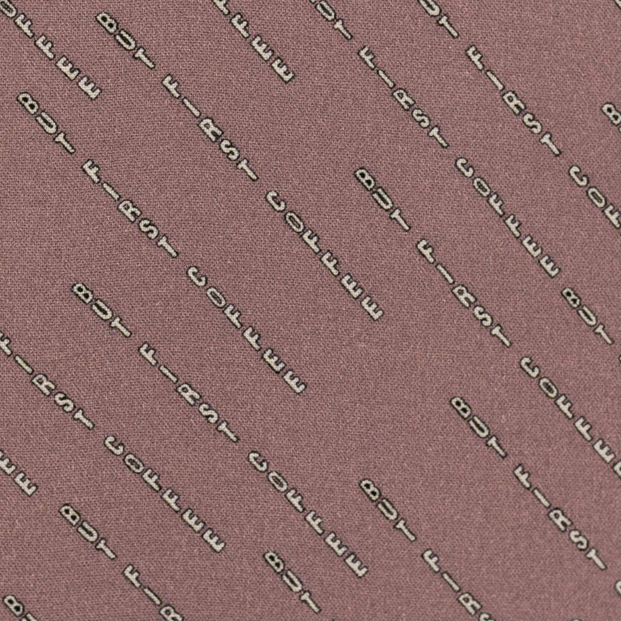Viscose taupe met 'But First Coffee'