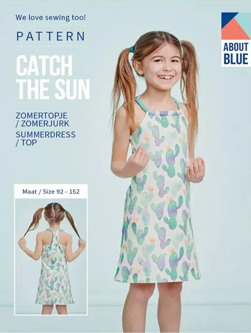 Patroon zomertopje of zomerjurk voor meisjes -  'Catch The Sun' van About Blue