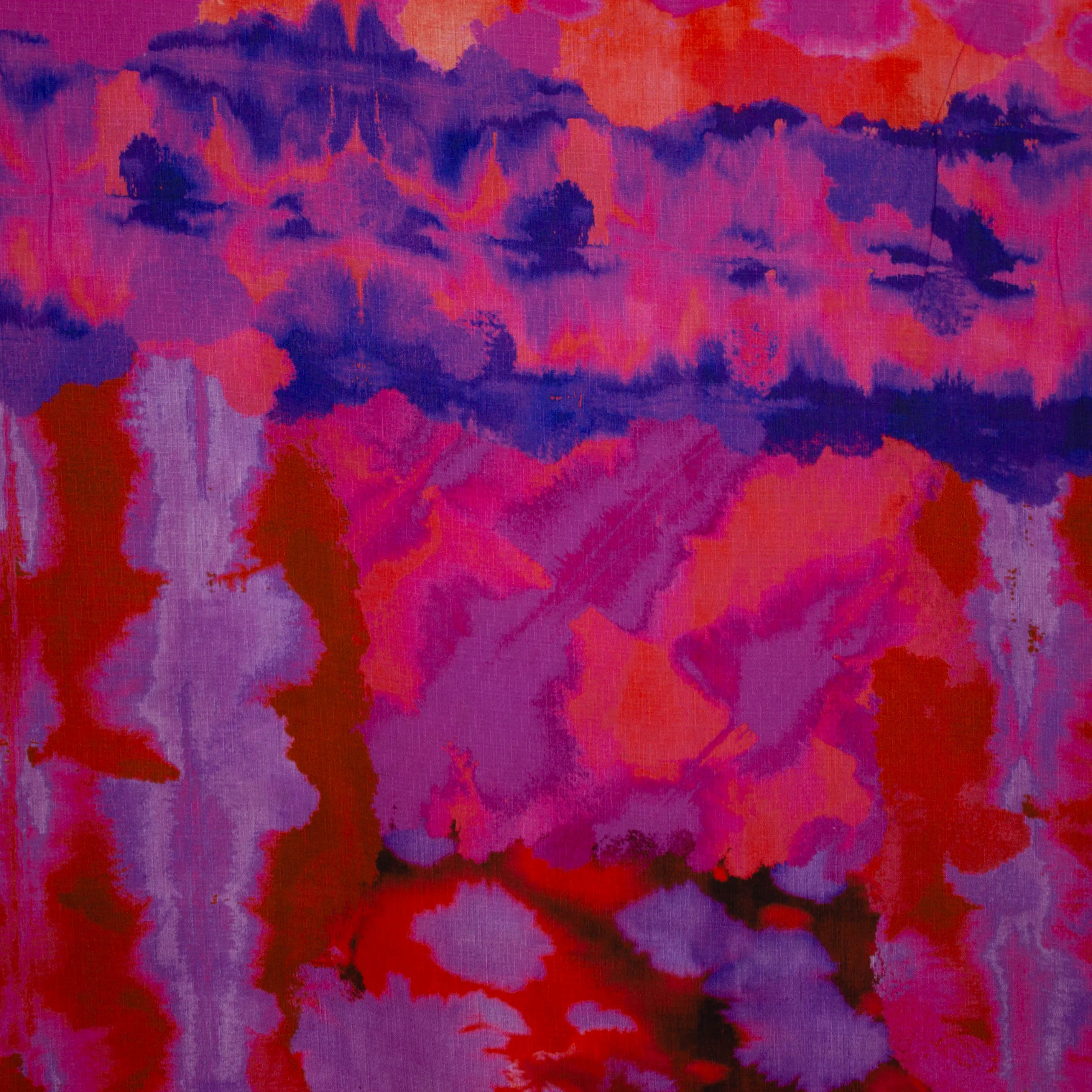 Viscose linnenlook tie dye