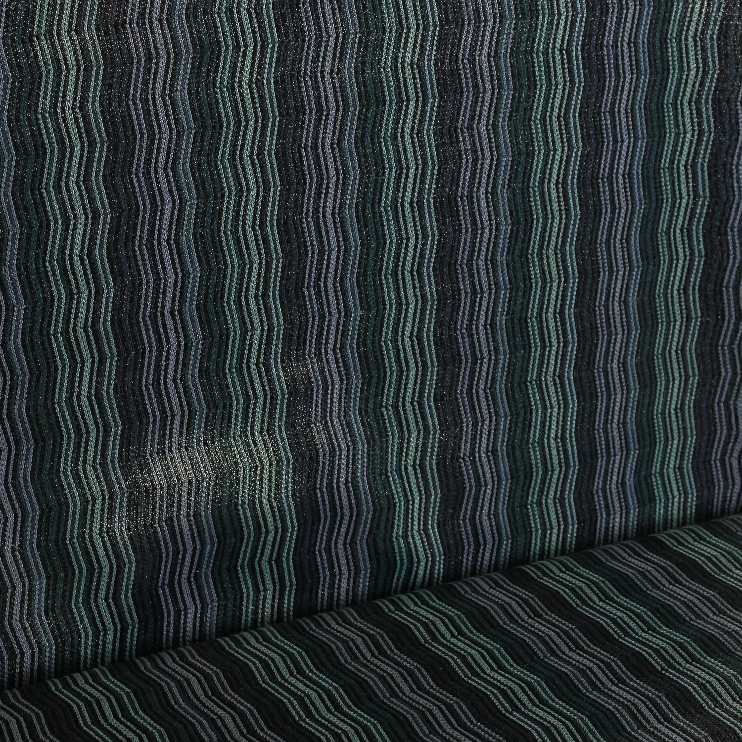 Polyester rekbare visgraat blauw - Burda