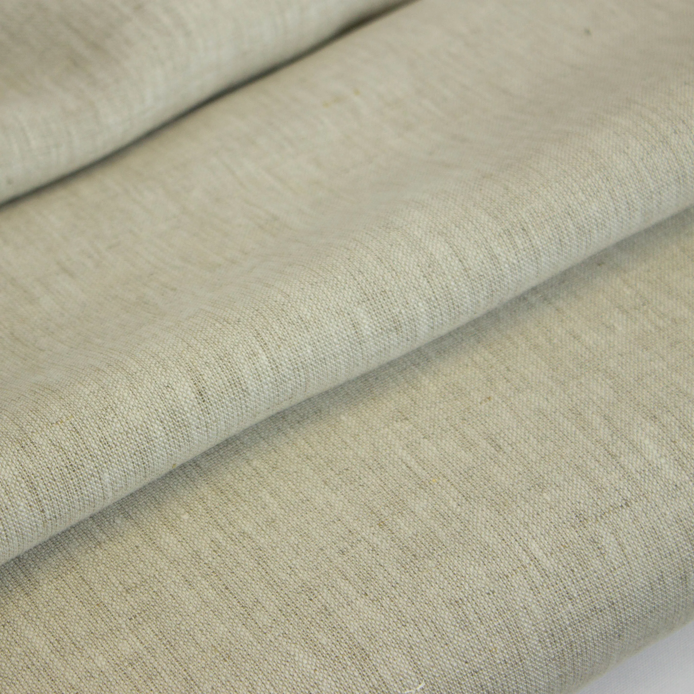 Linnen gemeleerd licht grijs/beige