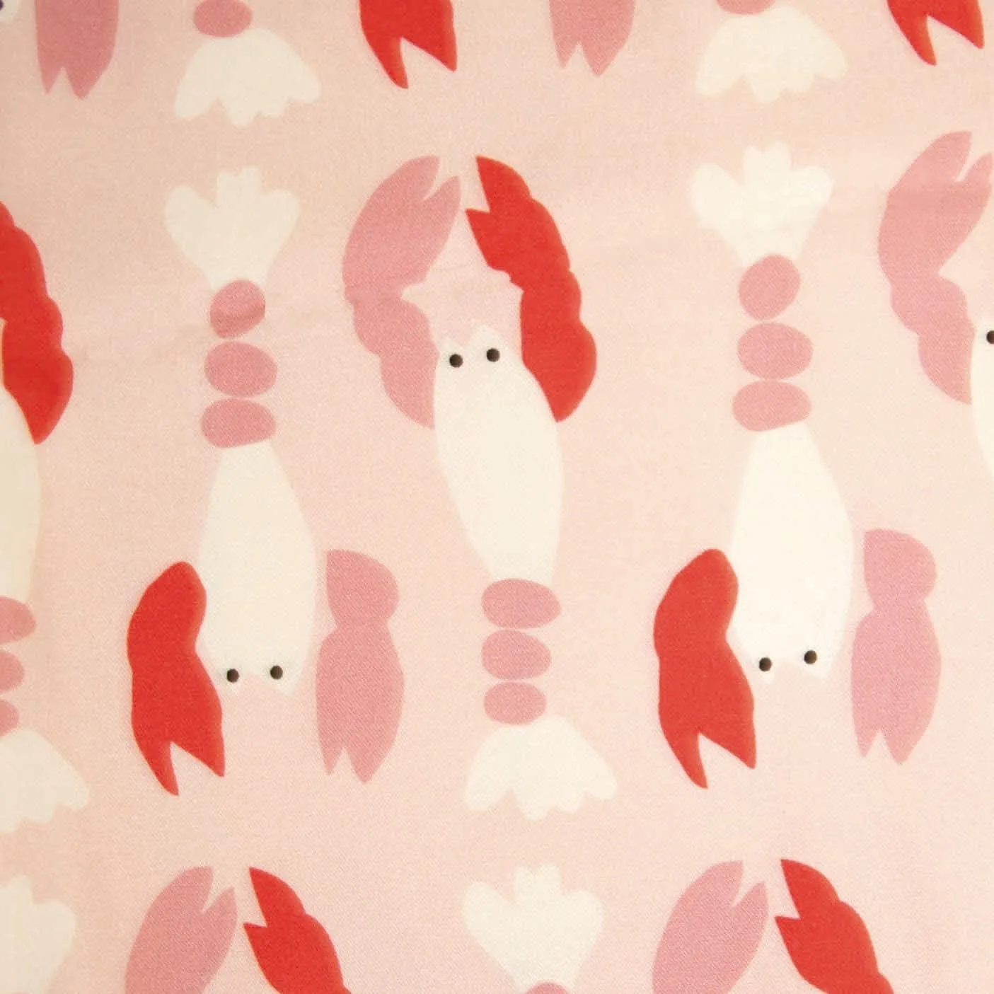 Ecovero viscose roos met kreeften - Katia