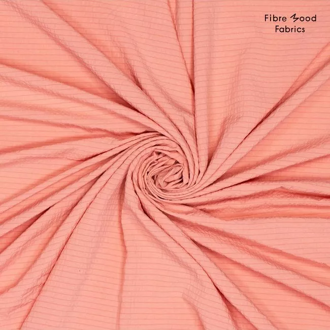 Seersucker roze - Fibre Mood