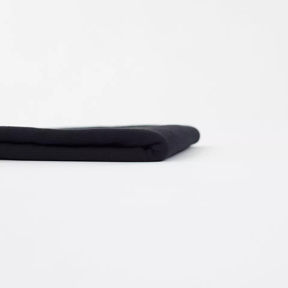 Rib boordstof zwart  'black'  - See You At Six -