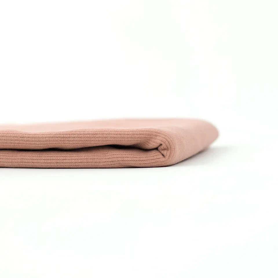 Rib boordstof mocha kleur  'café au lait'  - See You At Six -