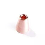 Koord einde metaal 14 mm - kegel rosé goud (opening 4 mm)