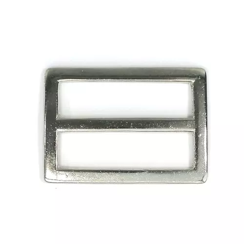 Schuifgesp - zilver - 25 x 8 mm