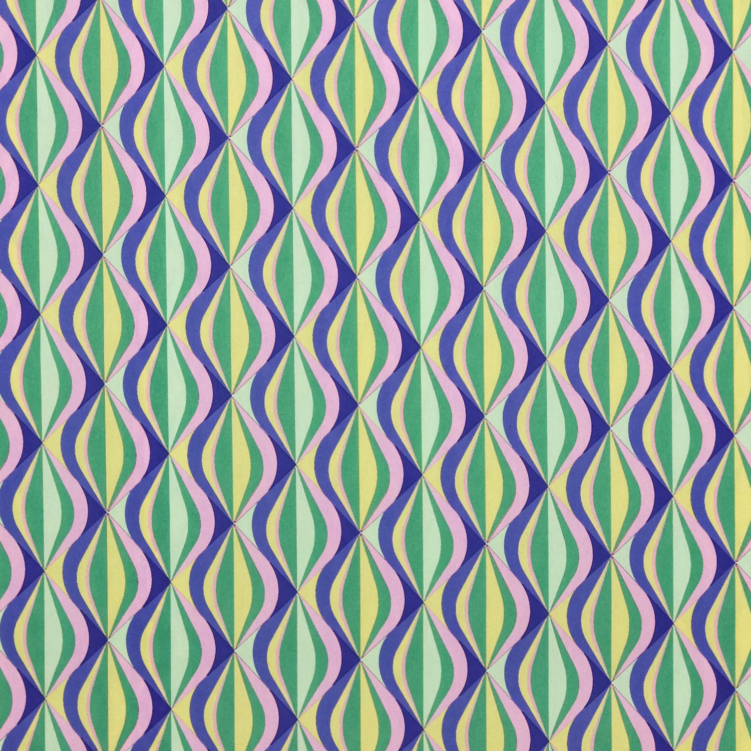 Satijn polyester gekleurd patroon