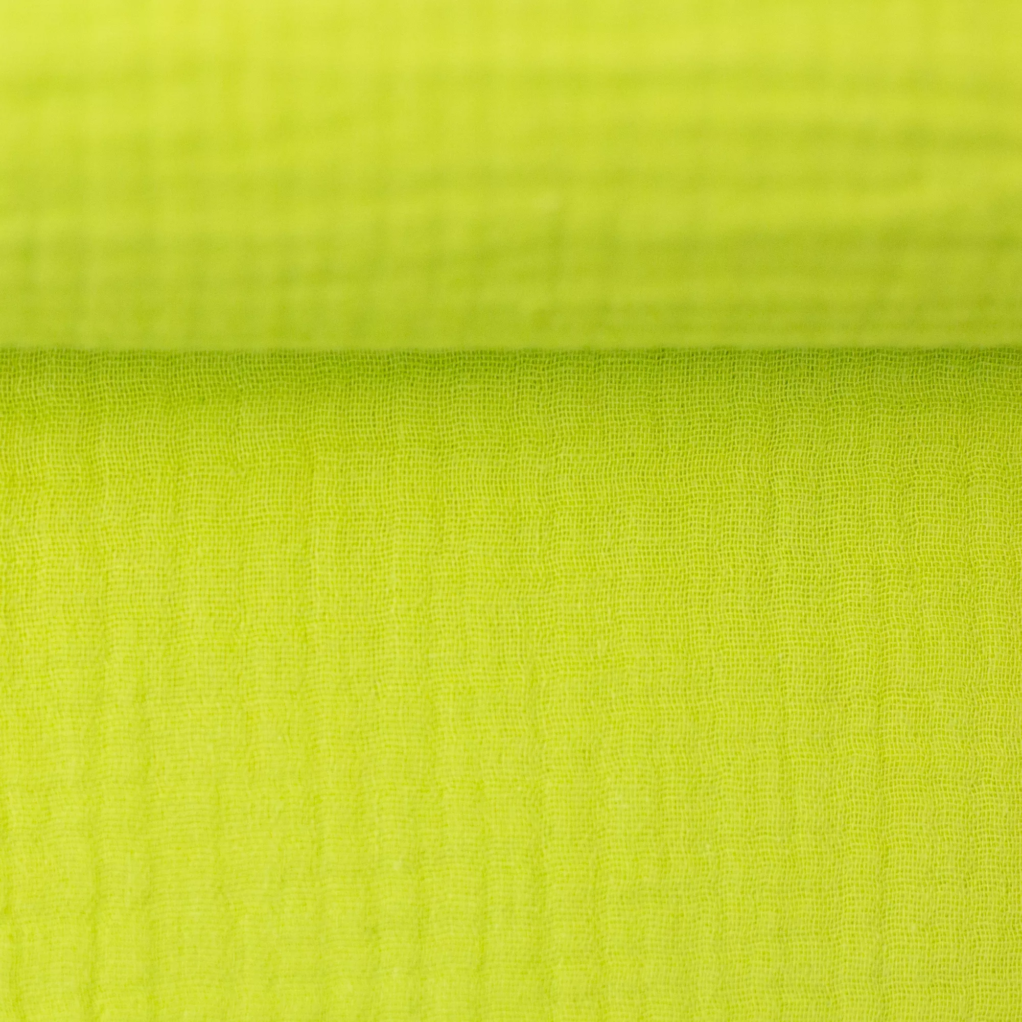Double gauze effen neon groen