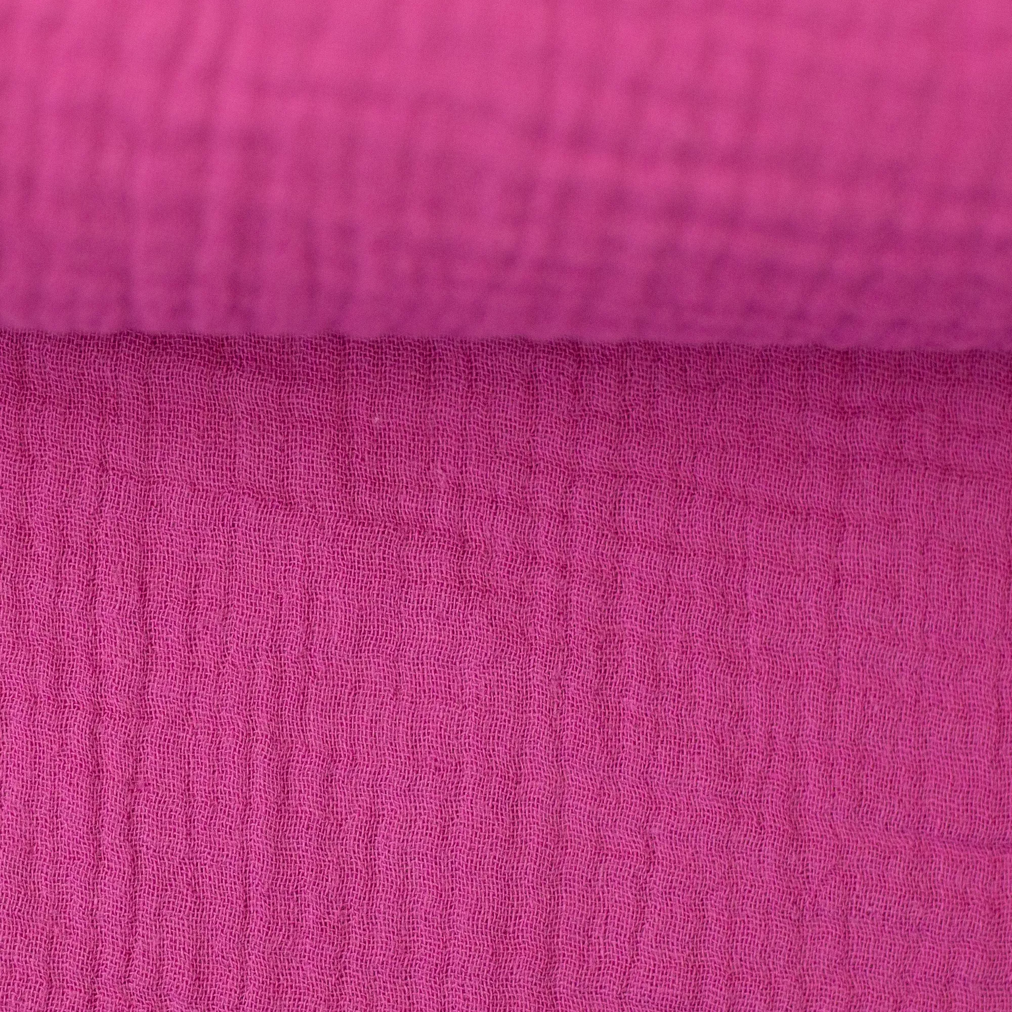 Double gauze effen fuchsia