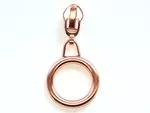 Ritstrekker met ring - 6,5 mm rosé goud