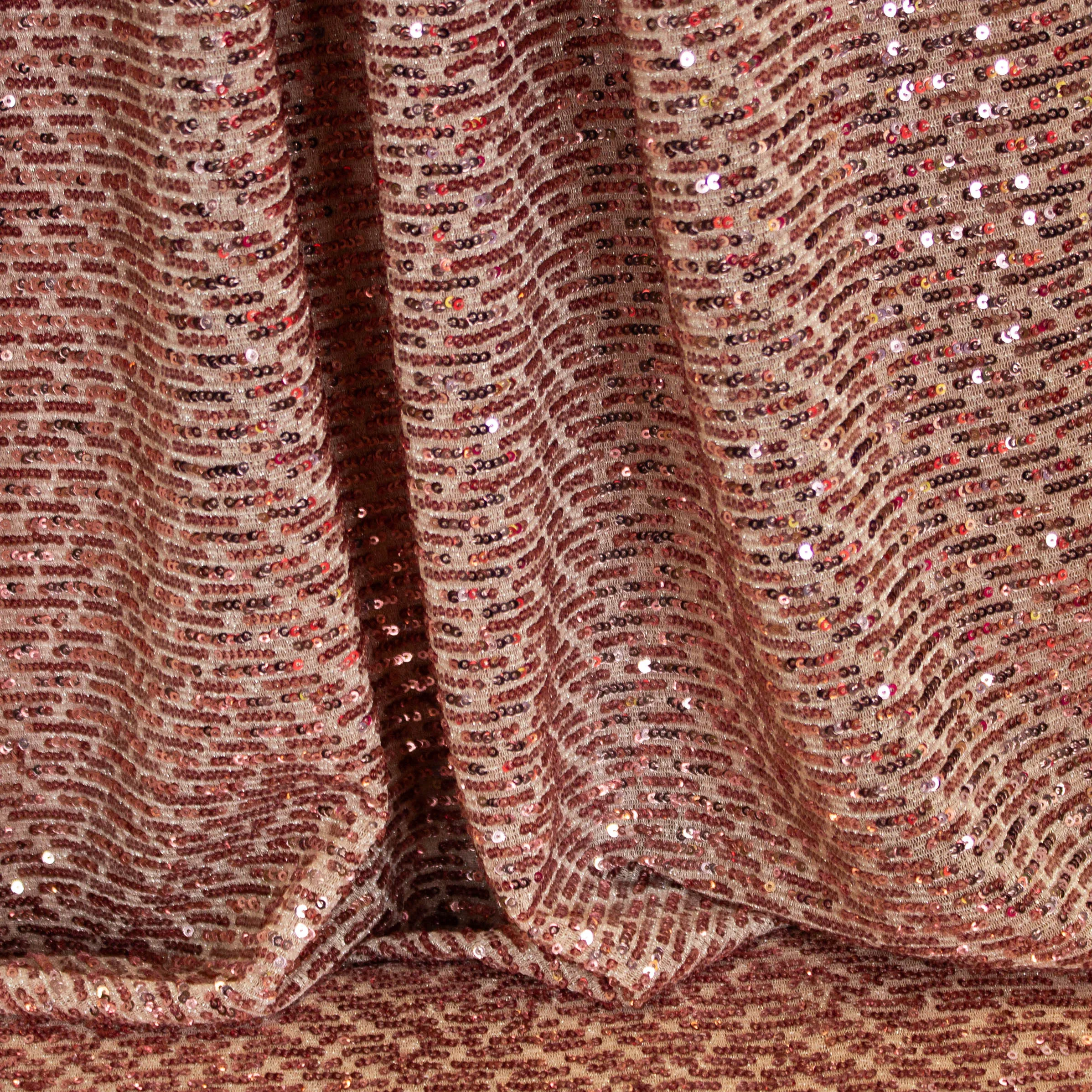 Tule rosé goud met pailletten - The Fashion Basement