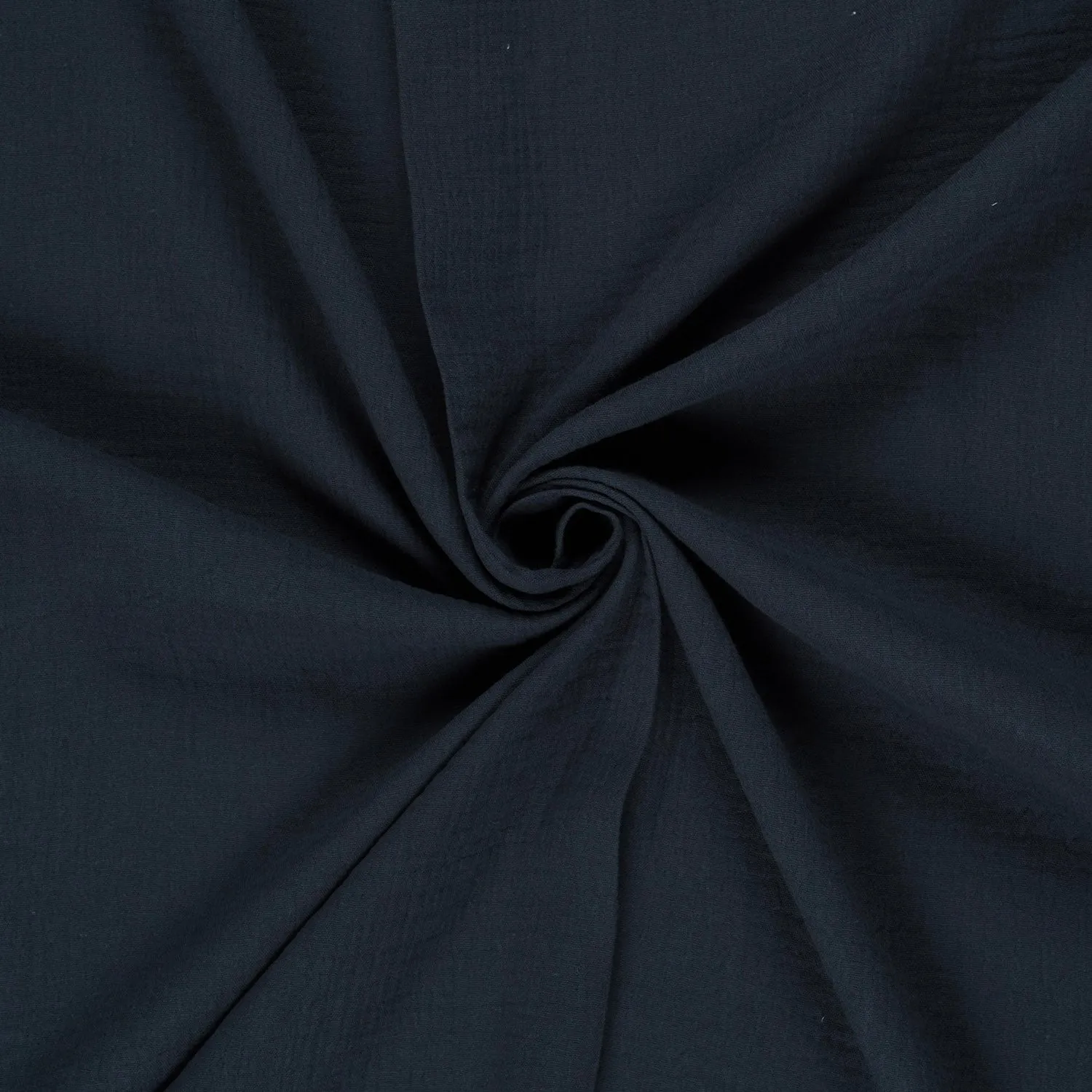Mousseline effen marineblauw