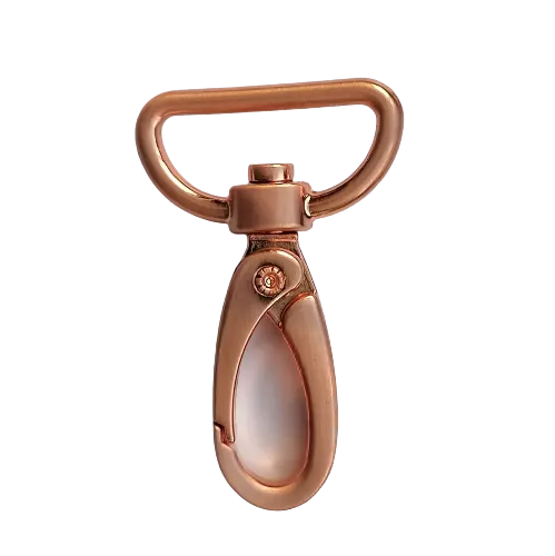 Musketonhaak - rosé goud / koper - 25 mm
