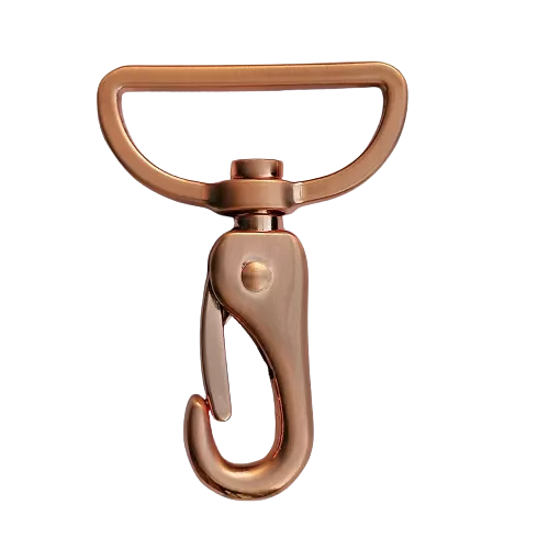 Musketonhaak - rosé goud / koper - 40 mm