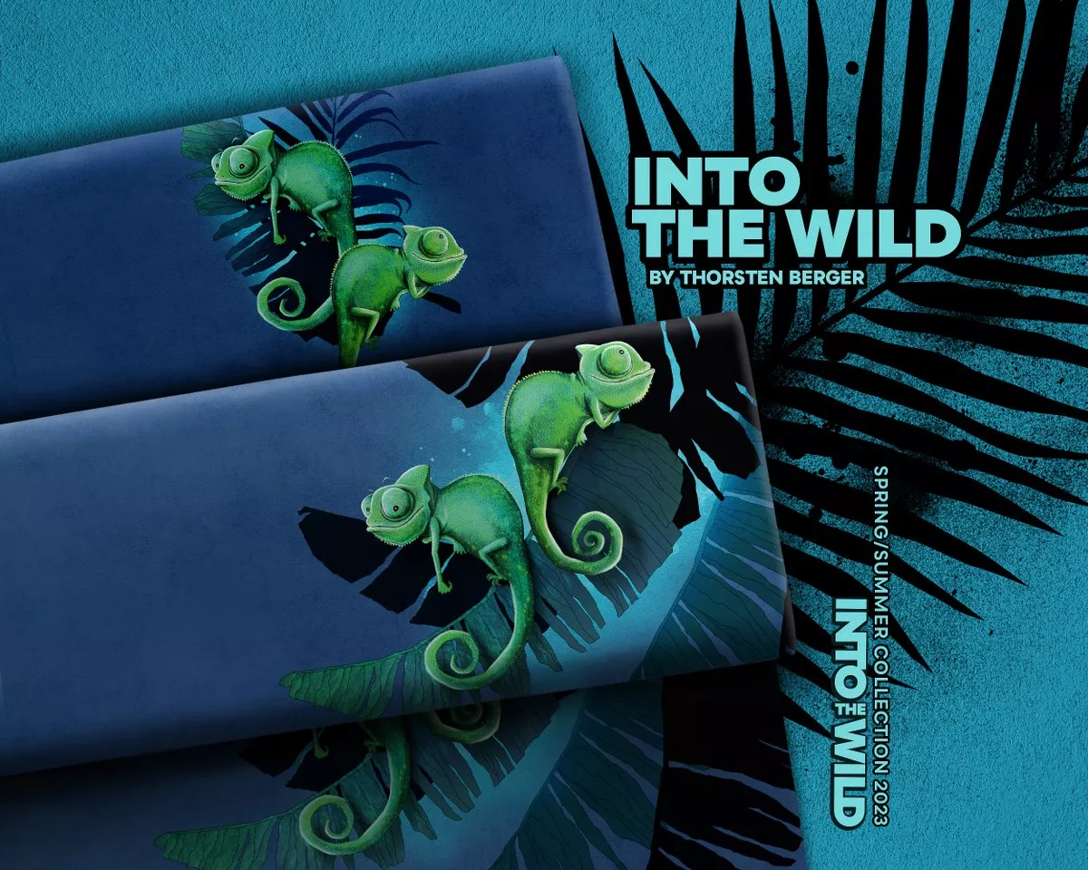 Paneel tricot 'Into The Wild' kameleon