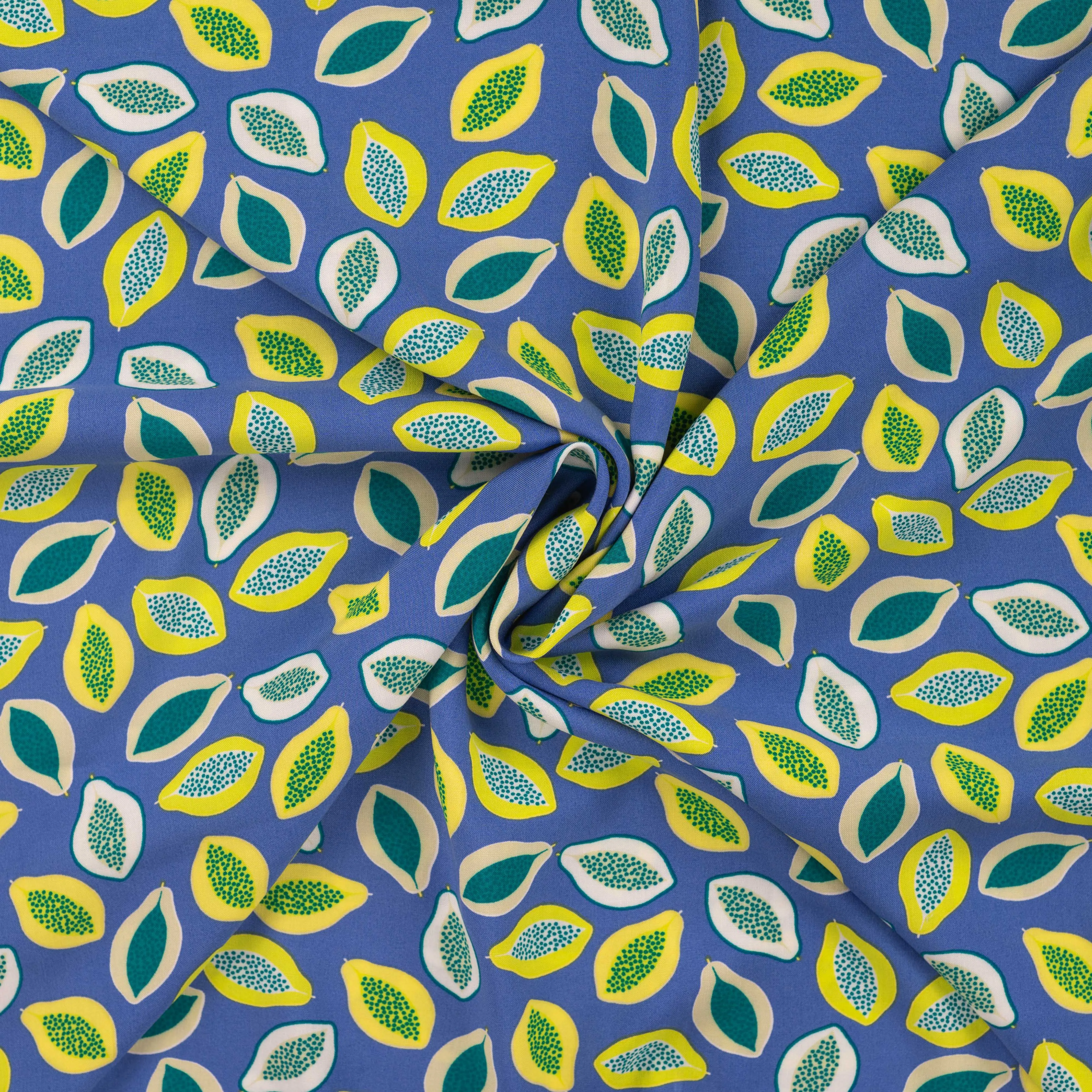 Viscose blauw 'Papaya Royal'
