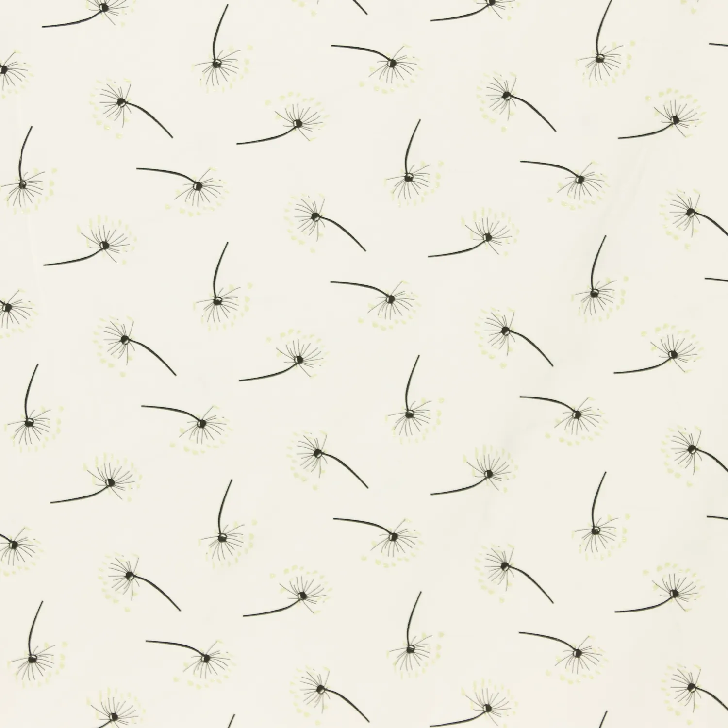 Tricot wit met pluisjes      - glow in the sun -