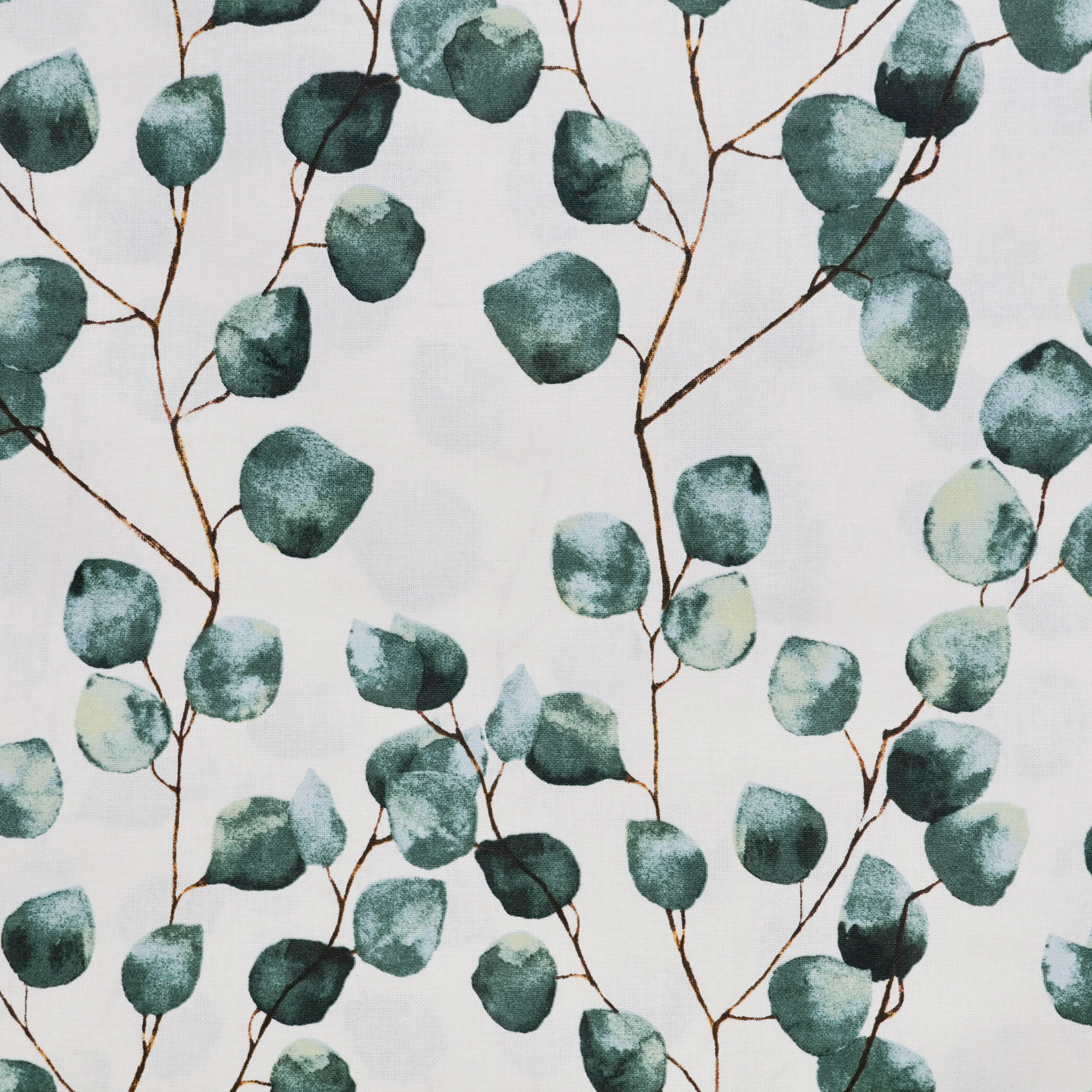 Canvas met waterafstotende coat wit met print