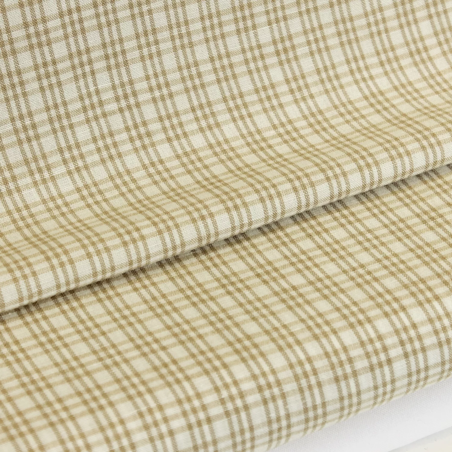 Linnen beige geruit