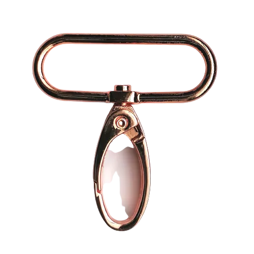 Musketonhaak - rosé goud / koper - 38 mm