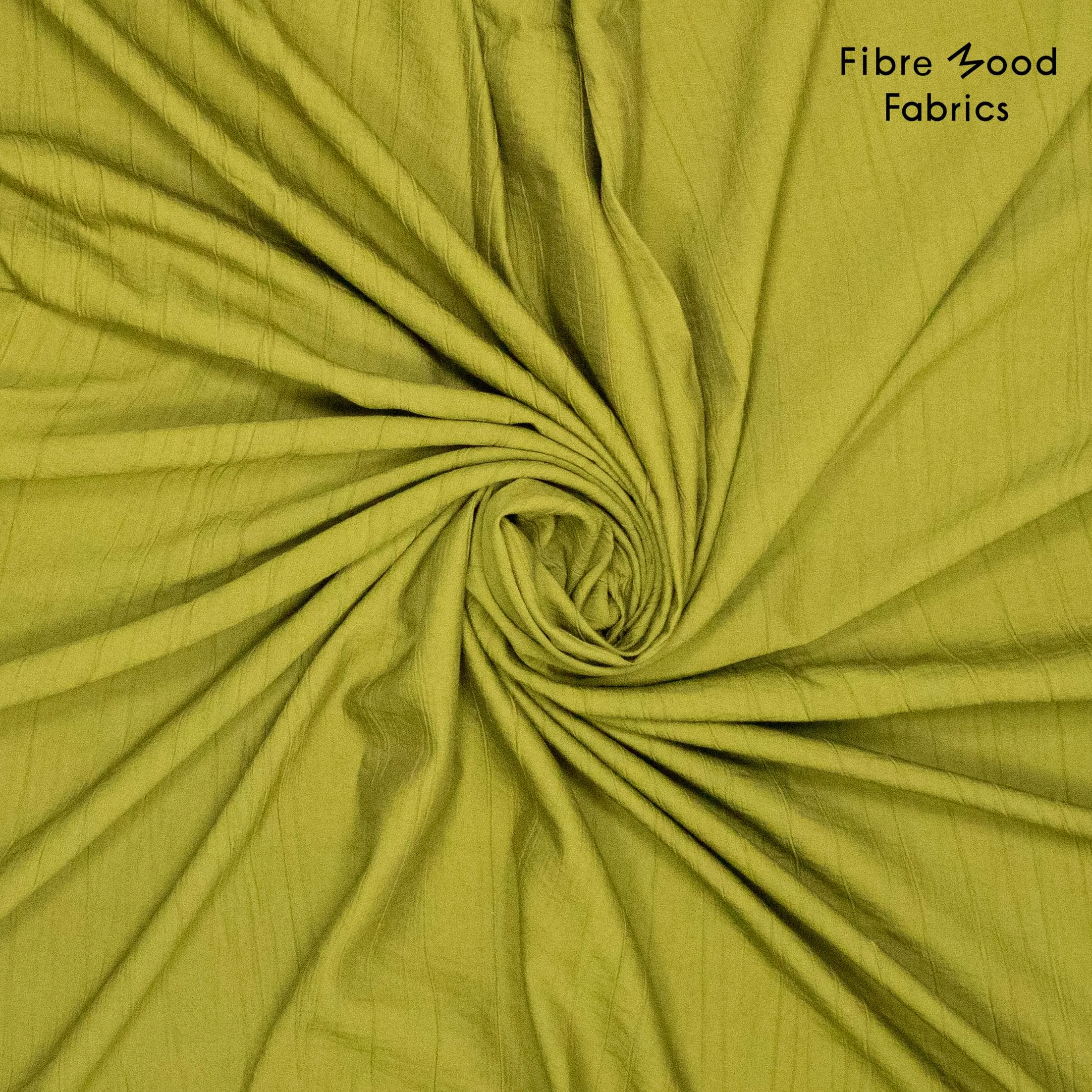 Viscose crinkle olijfgroen - Fibre Mood