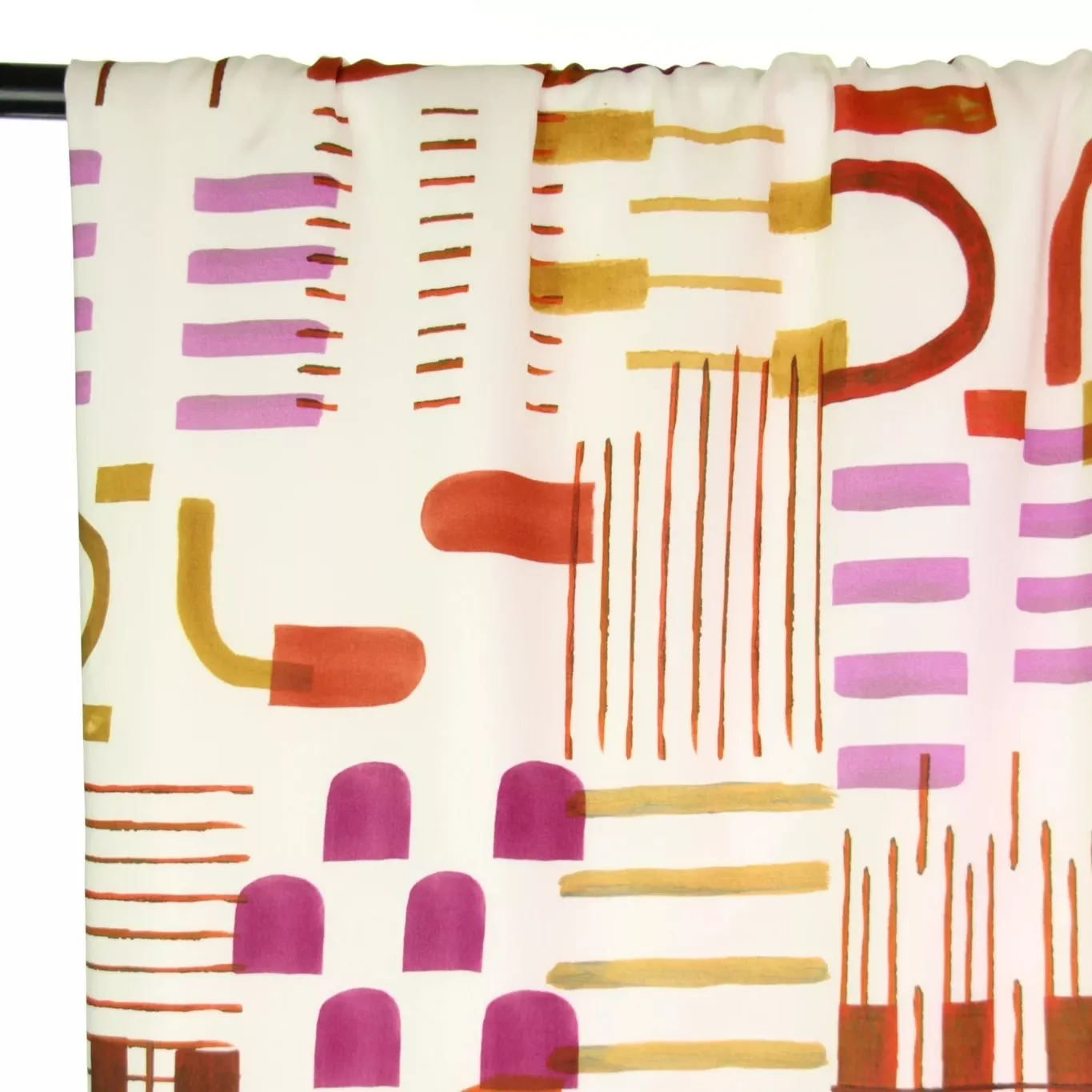 Viscose met abstracte print   - Atelier Jupe