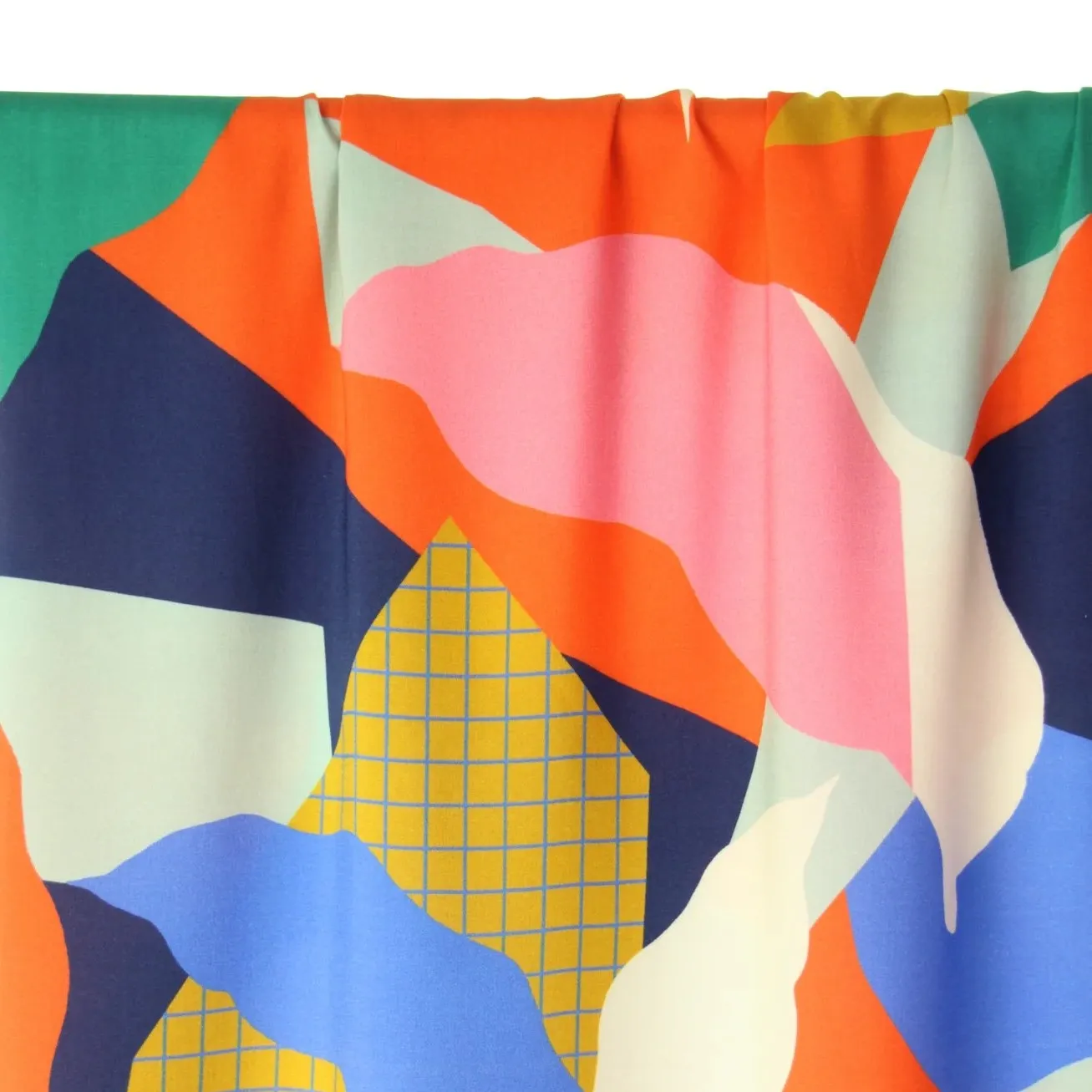 Viscose met abstracte print   - Atelier Jupe