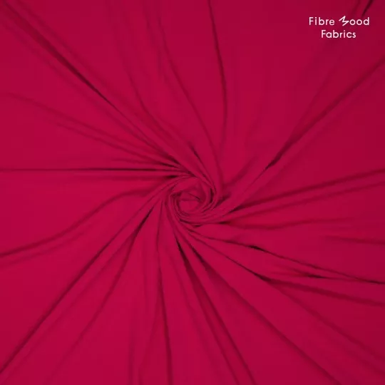 Seersucker viscose roos - Fibre Mood