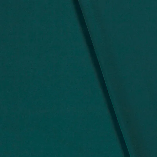 Katoen tricot petrol groen
