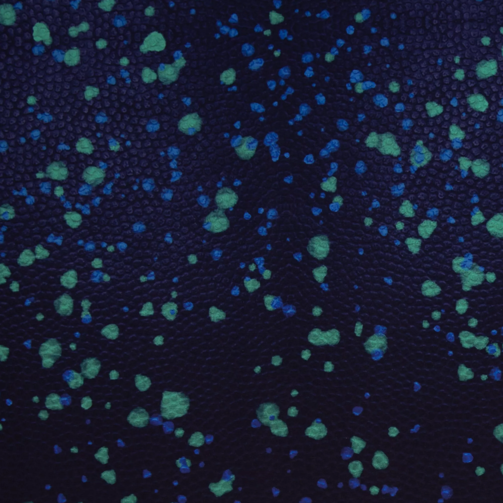 Tricot blauw met schubben 'Into the wild'