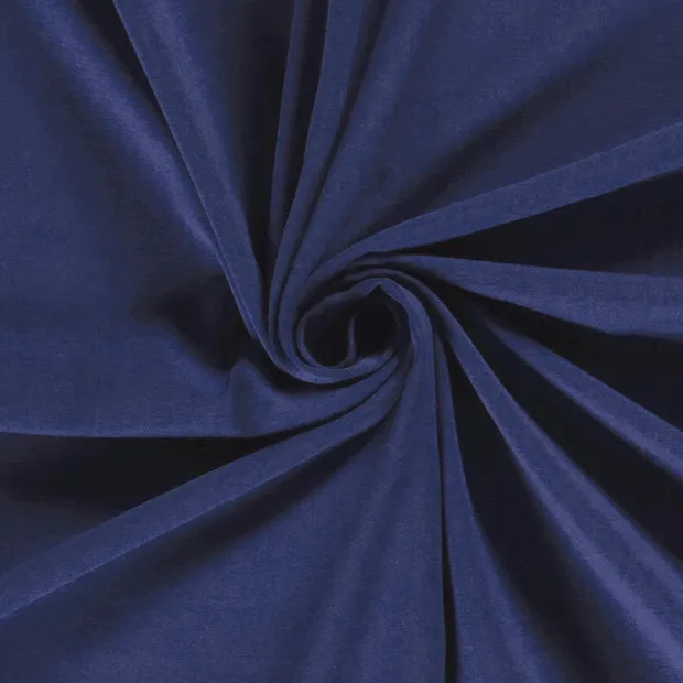 Katoen tricot kobaltblauw