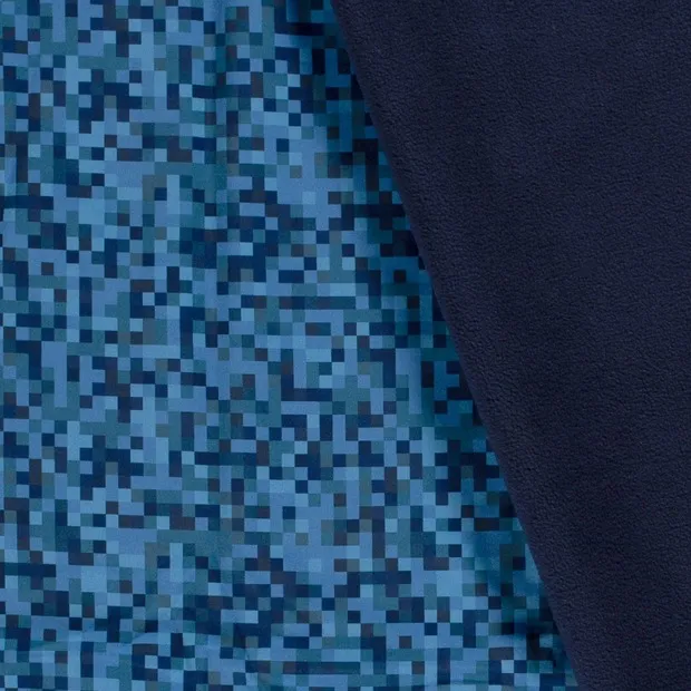 Softshell blauwe pixels