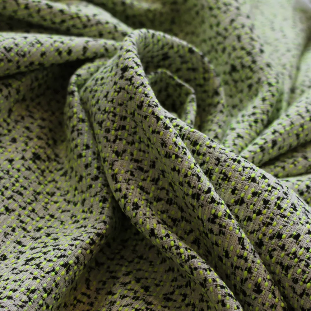 Chanelstof double face groen - Lorré