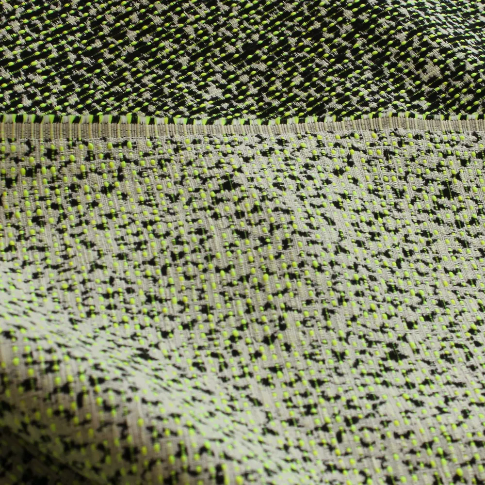 Chanelstof double face groen - Lorré