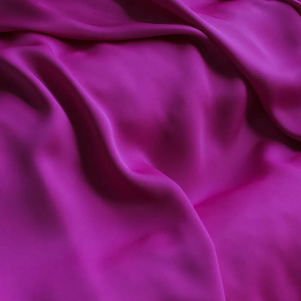 Fijne polyester dubbelzijdige satijn fuchsia - Lorré